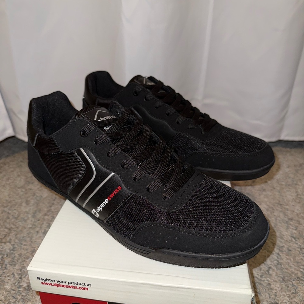 Alpine Swiss Liam Men’s Dress Shoes – US 14, Black